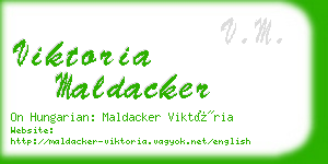 viktoria maldacker business card